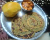 पालक, बेसन लच्छा परांठा रेसिपी चरण 11 फोटो