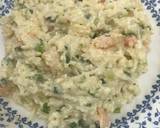 Creamy spring onion prawns with parsley rice recipe step 7 photo