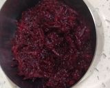 A picture of step 1 of Beet Heart Sandwiches.