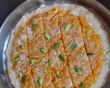 A picture of step 8 of Coconut Pineapple Burfi.