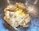 A picture of step 2 of Hmbasha - Ethiopian celebration bread.