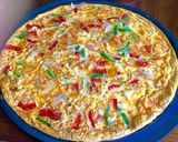 A picture of step 1 of Fajita Omelet 😍😘😍.