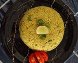 A picture of step 3 of Vesan Bhaat.