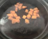 A picture of step 2 of RUSSIAN SALAD with Indian twist.
