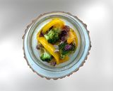 Foto del passaggio 6 della ricetta Broccoli e Peperoni in Vasocottura al Microonde