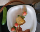 A picture of step 5 of Cucumber Watermelon Paneer bites.