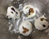 A picture of step 4 of Japanese Sweet Mochi with Beans.