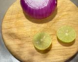 A picture of step 1 of Mild Pickled Red Onions with Coarse Salt and Ground Pepper.