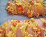A picture of step 4 of Stuffed Chicken Breast with Peppers and Cheese.