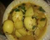 A picture of step 6 of Egg potatoes gravy.