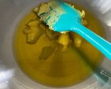 A picture of step 2 of Kada prashad (wholewheat flour halwa).