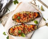 Une image de l'étape 3 de Aubergines farcies à la veggie.