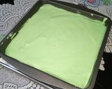 Foto langkah ke 6 dari resep Ogura Pandan Cake 💚.