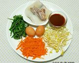 Hình bước làm 1 của món Cơm Trộn Mực Giá Tương 😍 오징어 콩나물 비빔밥
