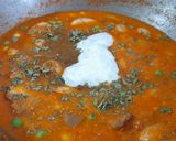A picture of step 4 of Corn mushroom masala.