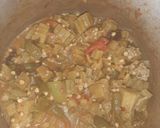 A picture of step 6 of Bhindi bhaji.
