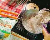 A picture of step 1 of RAGI PARATHA with Aloo Bhindi SABJI.