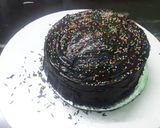 A picture of step 8 of Chocolate truffle cake eggless.