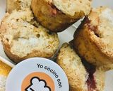 Foto del paso 5 de la receta: 🧁MUFFINS🧁CON 🍓🍓🍓🍓🍓🍓FRUTILLAS🍓 (sin huevos)