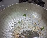 A picture of step 3 of Besan Bhat (Besan Rice).