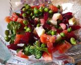 A picture of step 2 of #Jan#W3 Hara chana Mix Salad.