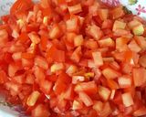 Hình bước làm 2 của món Xíu mại sốt cà chua