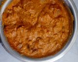 A picture of step 1 of Hyderabadi Lal murgh (Dum chicken).