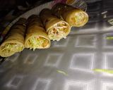 A picture of step 7 of Spicy chicken roll paratha.