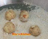 A picture of step 9 of Coconut Ladoo.