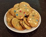 A picture of step 9 of Red, White and Blue Chocolate Chip Cookies.