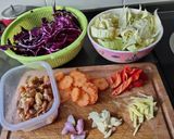 A picture of step 1 of Green and Purple Cabbage.