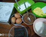 Foto langkah ke 1 dari resep 21. Triple Chocolate Rice Brownie.