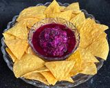 A picture of step 2 of Dragon Fruit Salsa.