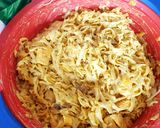 Une image de l'étape 6 de Tagliatelles fraîches maison au poulet champignons crème fraîche 😋.