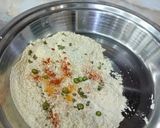 A picture of step 1 of Rajsthani Gatte Ki Sabzi.