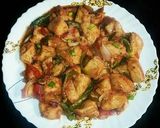 A picture of step 5 of Black pepper Chicken With Fried Rice😋🍲.