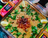A picture of step 12 of Mutton haleem/daleem.
