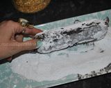 A picture of step 7 of Chocolate Salami (salame).