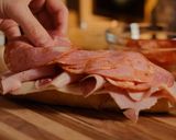 A picture of step 4 of Italian Hoagie (By an Ex-Jersey Mikes Employee).
