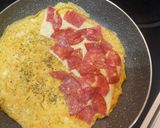 Gombás tortilla omlett recept fázis 4 fotója