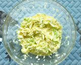 A picture of step 1 of Cabbage and Potato Pancakes.
