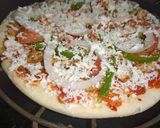 A picture of step 7 of Chicken Tikka Pizza.