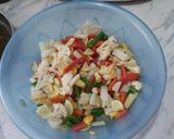 A picture of step 2 of Mix Veg Pickle.