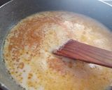 A picture of step 2 of Shahi tukda rabdi with moong dal halwa.