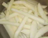 A picture of step 1 of Honey Chilli Potatoes.