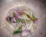 A picture of step 4 of Vegetables Fried Rice.