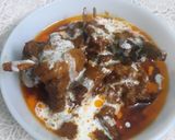 A picture of step 4 of Darbari gosht.