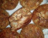 A picture of step 4 of Chicken potato macron kabab.