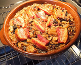 Foto del paso 11 de la receta: Arroz al horno con trompetas y torreznos