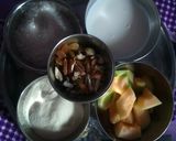 A picture of step 1 of Muskmelon Halwa.